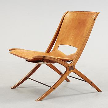 A Peter Hvidt & Orla Mølgaard Nielsen 'X-Chair', Fritz Hansen, Denmark, second half of the 20th c.