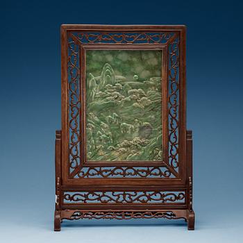 1469. A Chinese reticulated wood table screen.