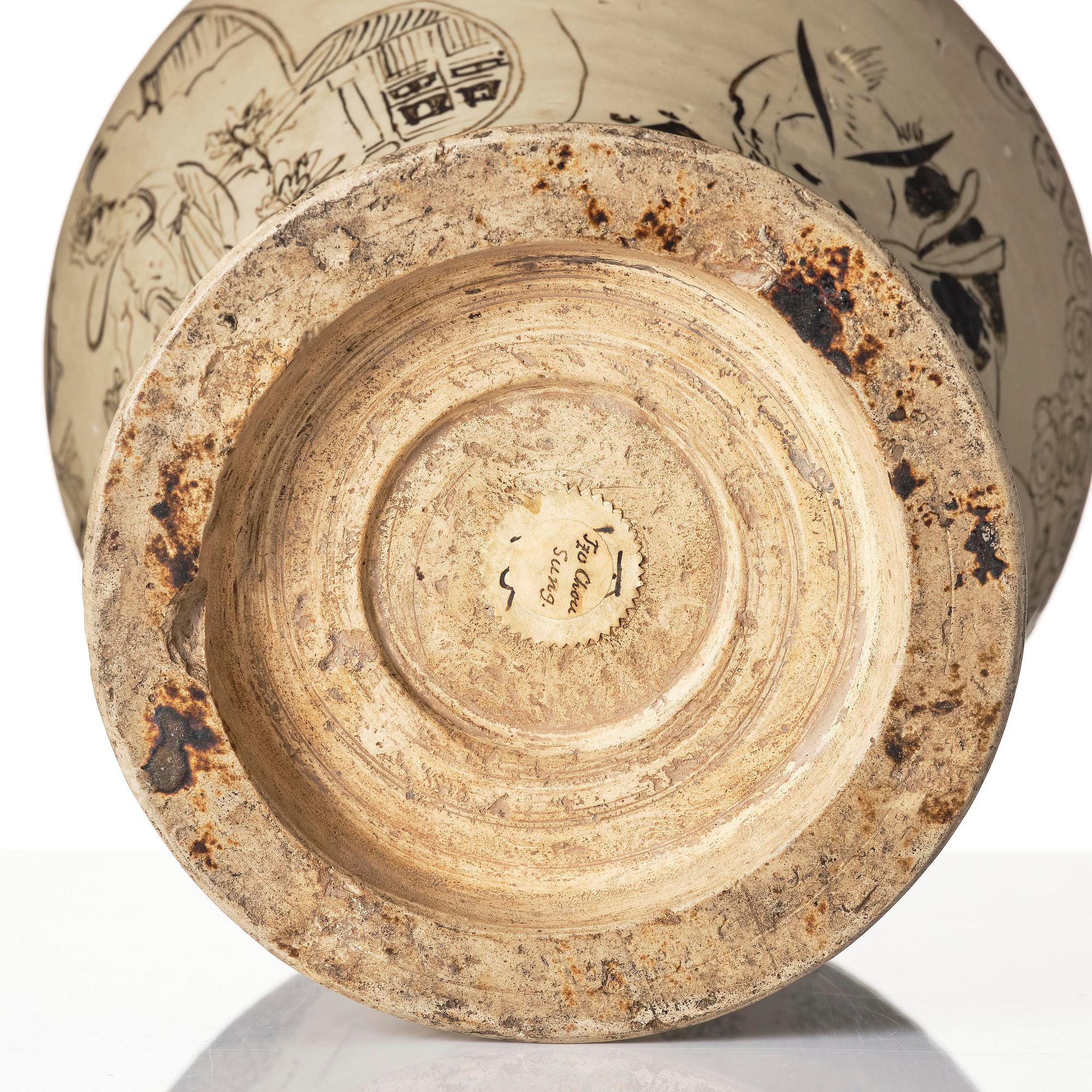 A large chizhou painted jar, Ming dynasty (1368-1644).