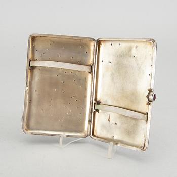 A 1908-1926 Russian silver cigarette case.