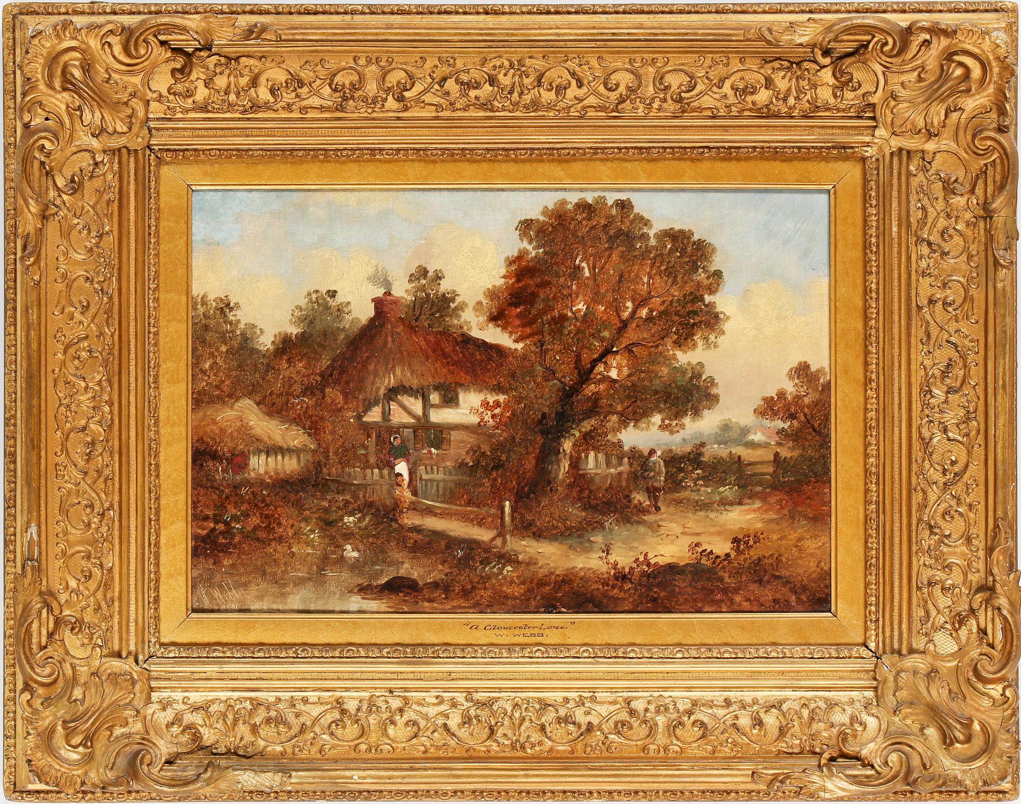 OKÄND KONSTNÄR, olja på duk. 1800-tal.