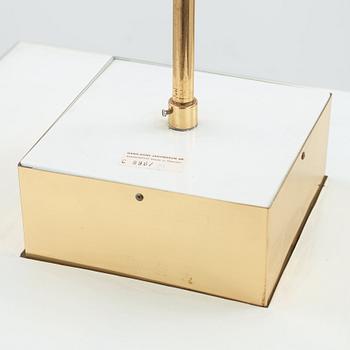 Hans-Agne Jakobsson, a brass and white lacquered "C 896/M" ceiling light, Markaryd, Sweden 1960's-70's.