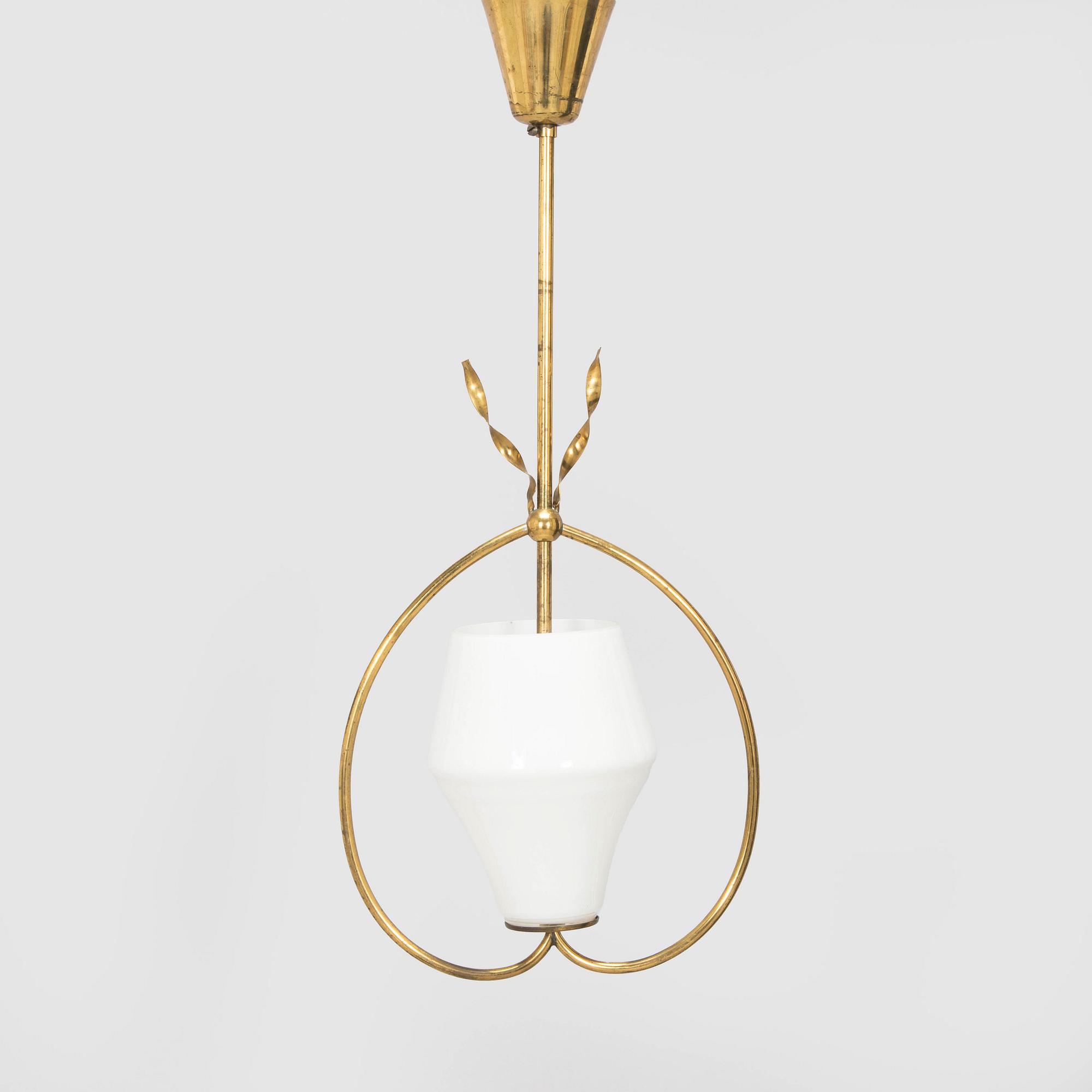 A mid-20th century pendant lamp for Idman.