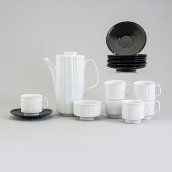 TAPIO WIRKKALA, kaffeservis, 25 delar, porslin, "Variation", Rosenthal Studio-linie, formgiven 1962.