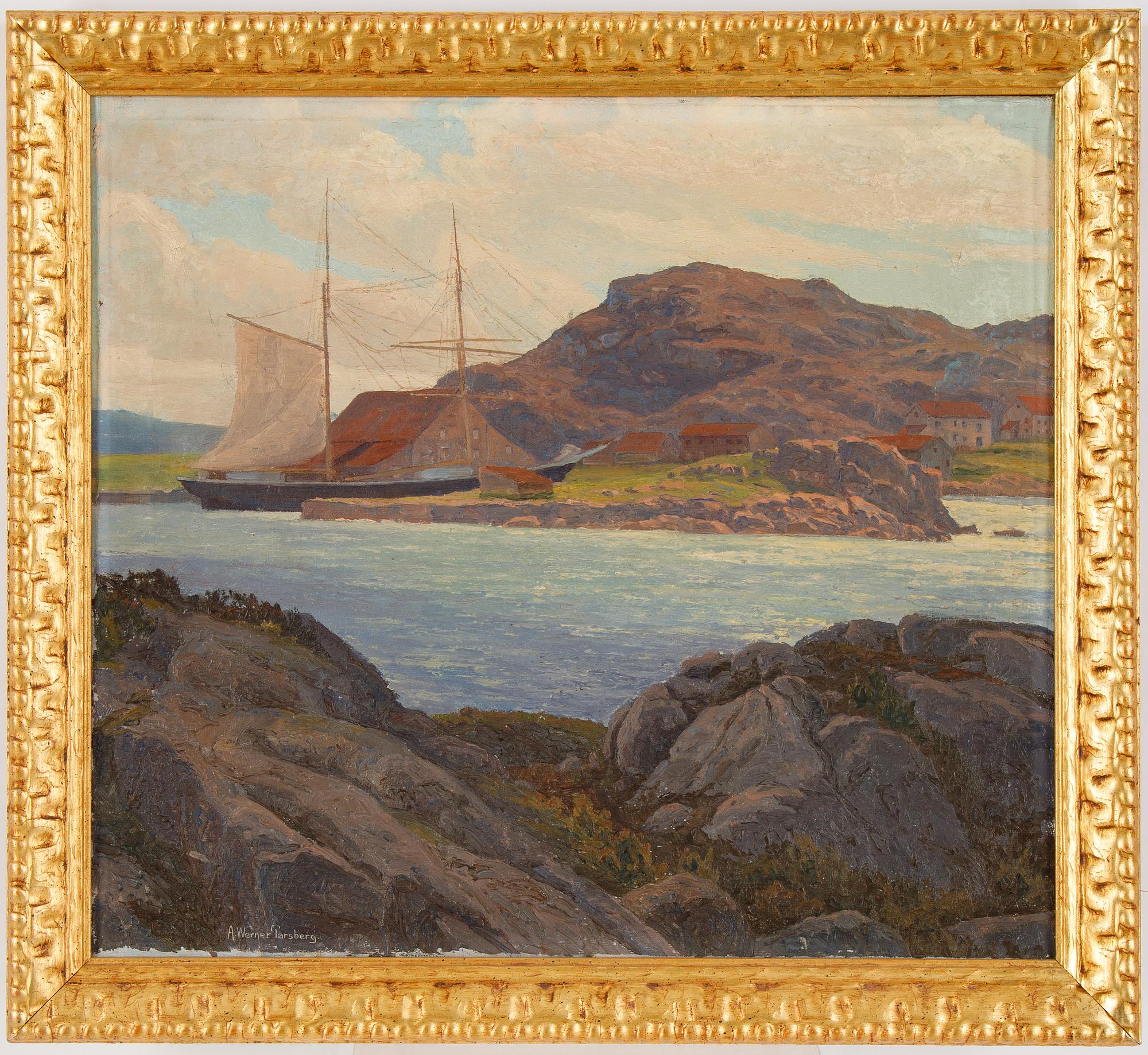 A. Werner Parsberg, oil on canvas, signed.