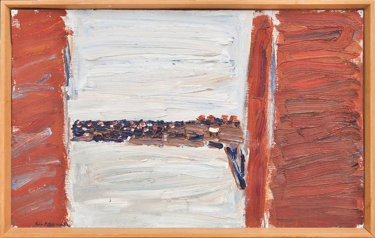 NILS-GÖRAN BRUNNER, olja på uppfodrad duk, signerad.