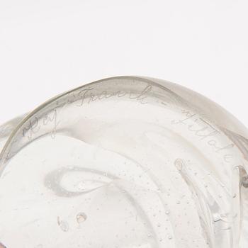 KAJ FRANCK, maljakko, lasia, signeerattu K. Franck - Iittala.