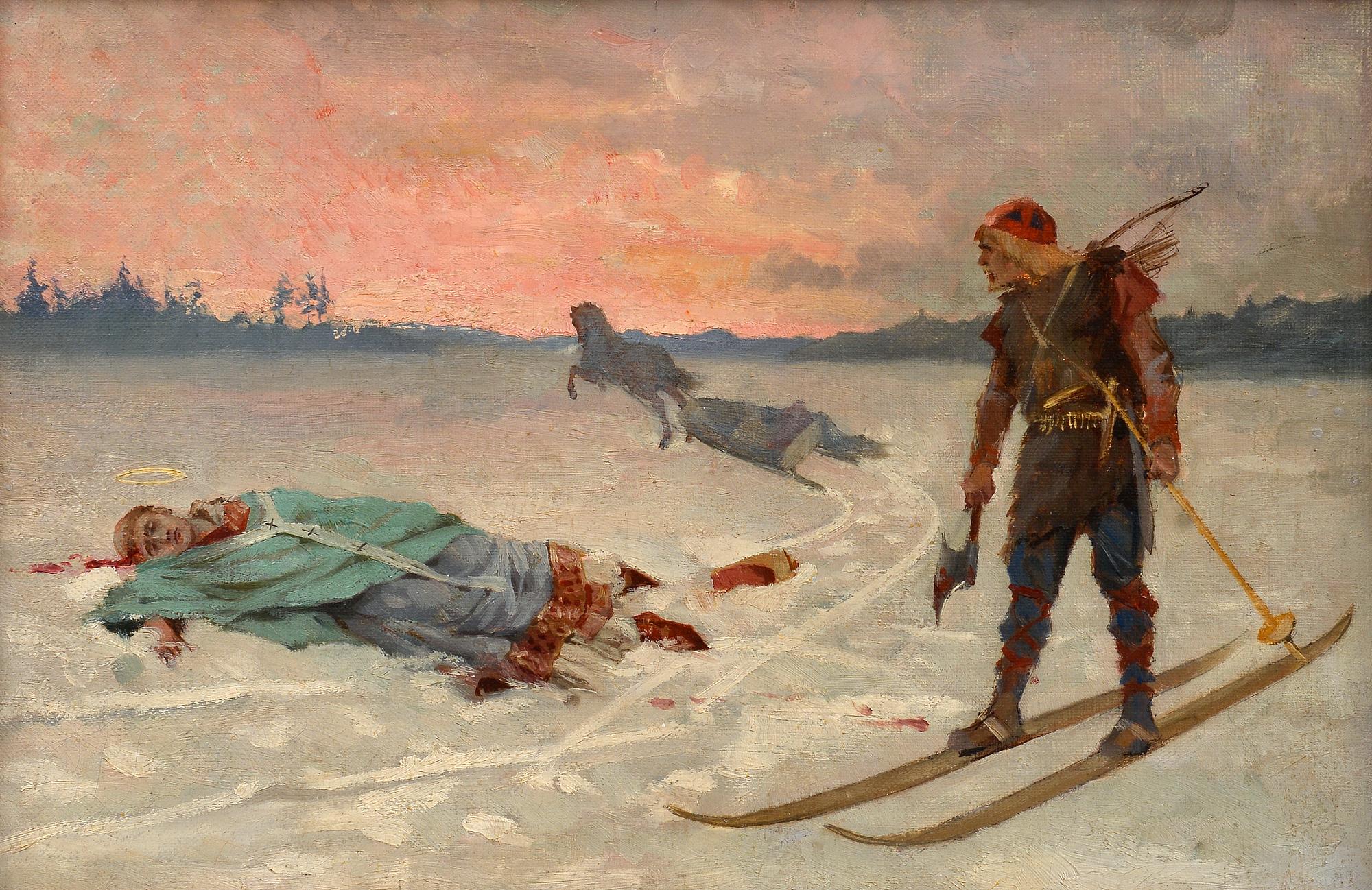 Albert Edelfelt, "PIISPA HENRIKIN KUOLEMA".