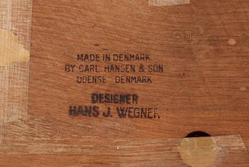 HANS J WEGNER, stolar, 4 st "CH-30", Carl Hansen & Son, Danmark 1950-60-tal.