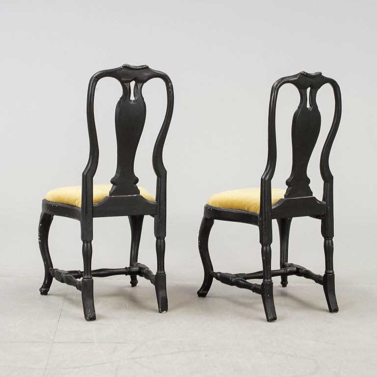 STOLAR, ett par, rokoko, 1700-tal.