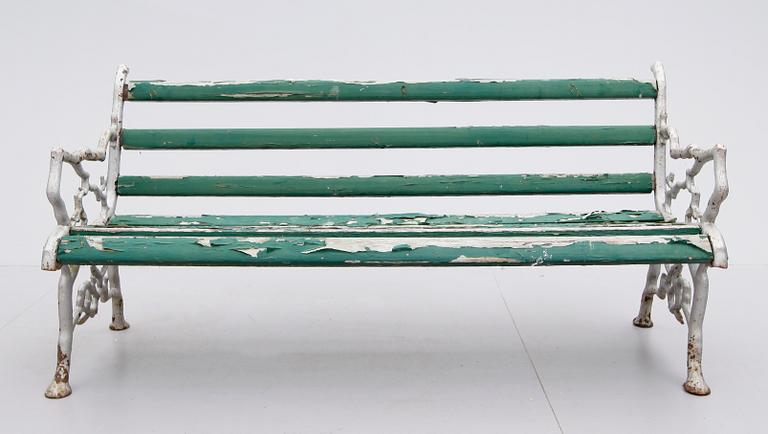 TRÄDGÅRDSSOFFA, gjutjärn, 1900-talets första hälft.