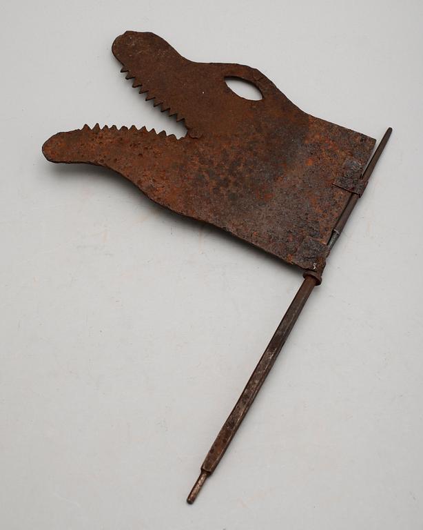 VINDFLÖJEL, smide, märkt 1805.