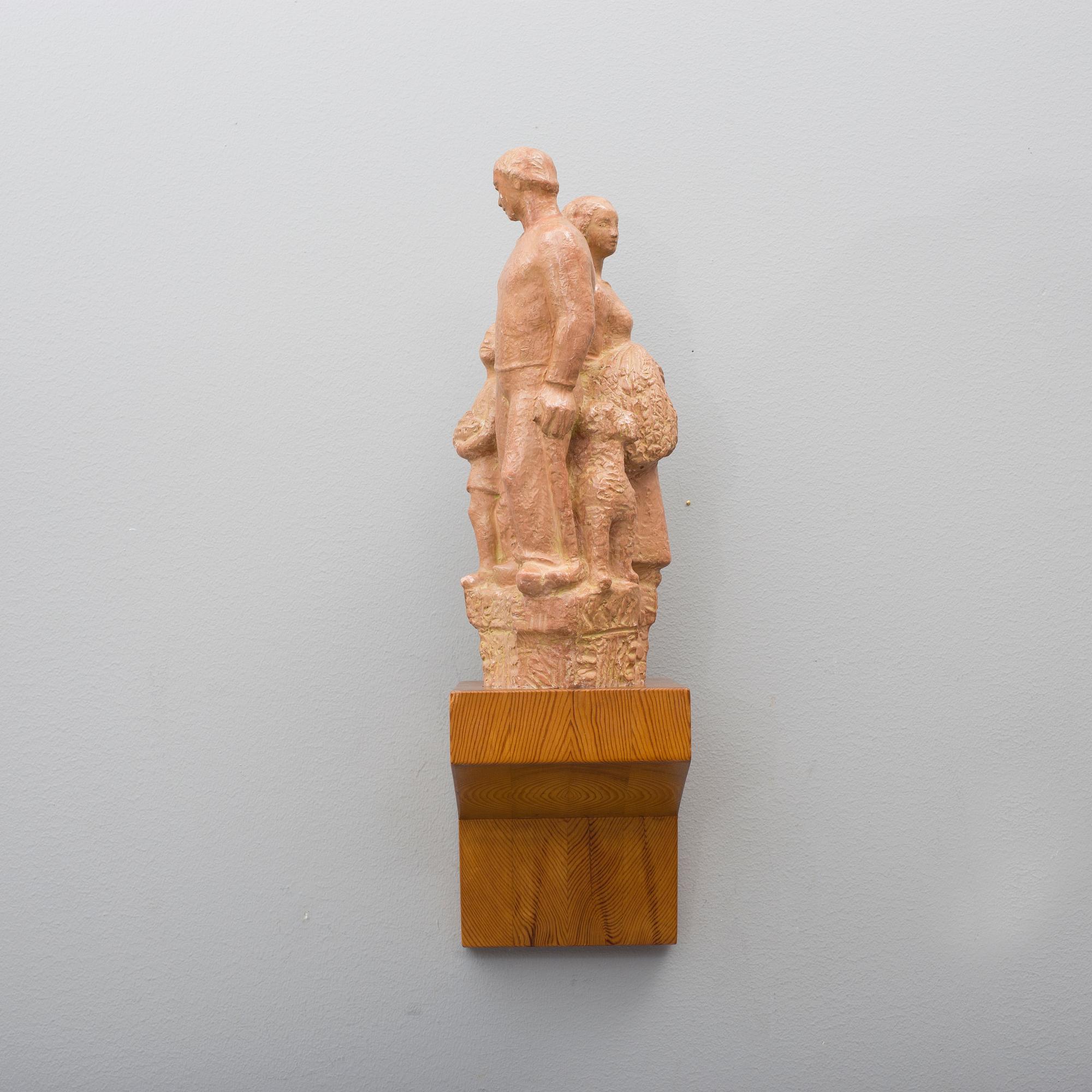 DAVID WRETLING, skulptur. Signerad.
