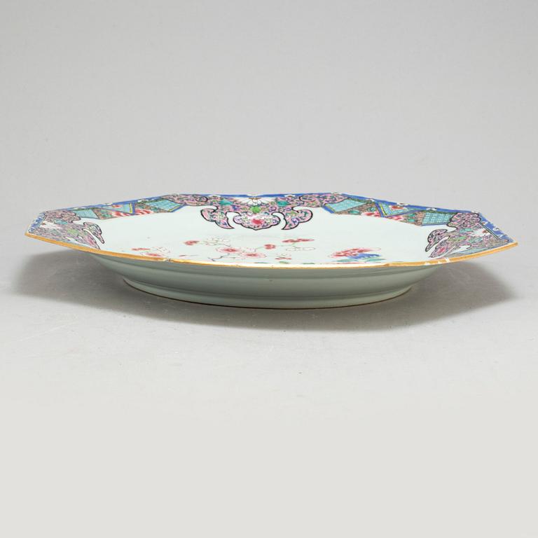 PRAKTFAT, kompaniporslin. Qingdynastin, Qianlong (1736-95).