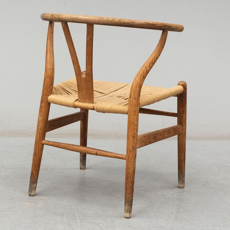 A 'Y-chair' by Hans J Wegner from Carl Hansen & Son, designed in 1950.