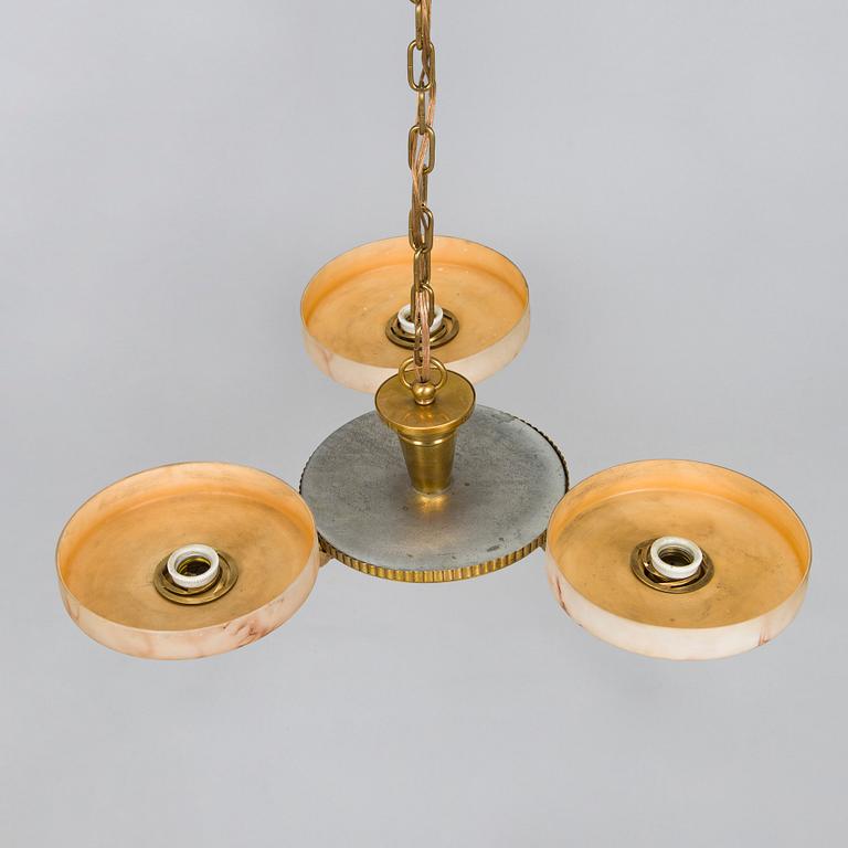 Paavo Tynell, taklampa, modell 1207/ 3 Taito 1930-tal.