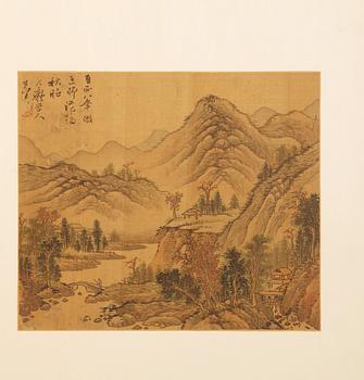 A fine album titled "Song Yuan ji jin ce", with 12 paintings, presumably Qing dynasty, 17/18th Century.