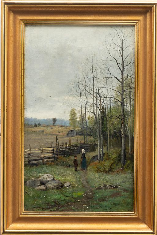 Olof Hermelin, Stroll in an autumn landscape.