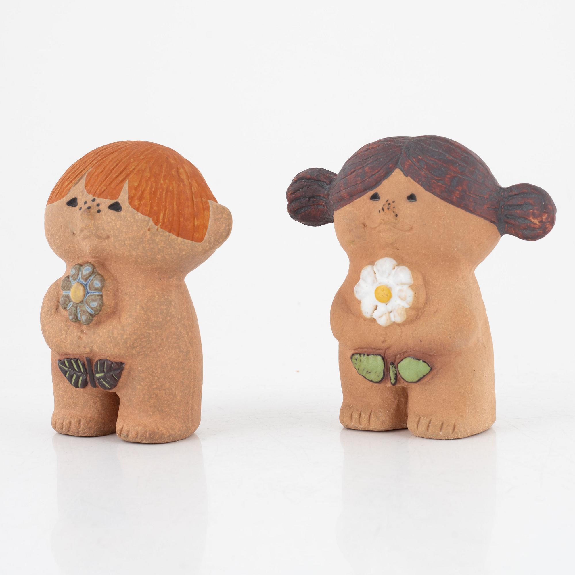 Lisa Larson, figuriner, 7 st, Gustavsberg.