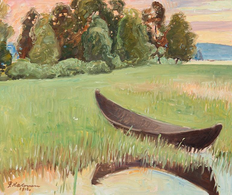 Pekka Halonen, SUMMER EVENING BY THE SHORE.