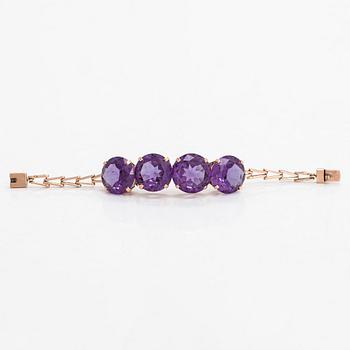 Armband, 18K guld, syntetiska safirer. Egypten.