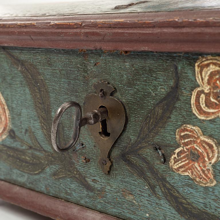 Box, folk art, Western Sweden, dated 1796.