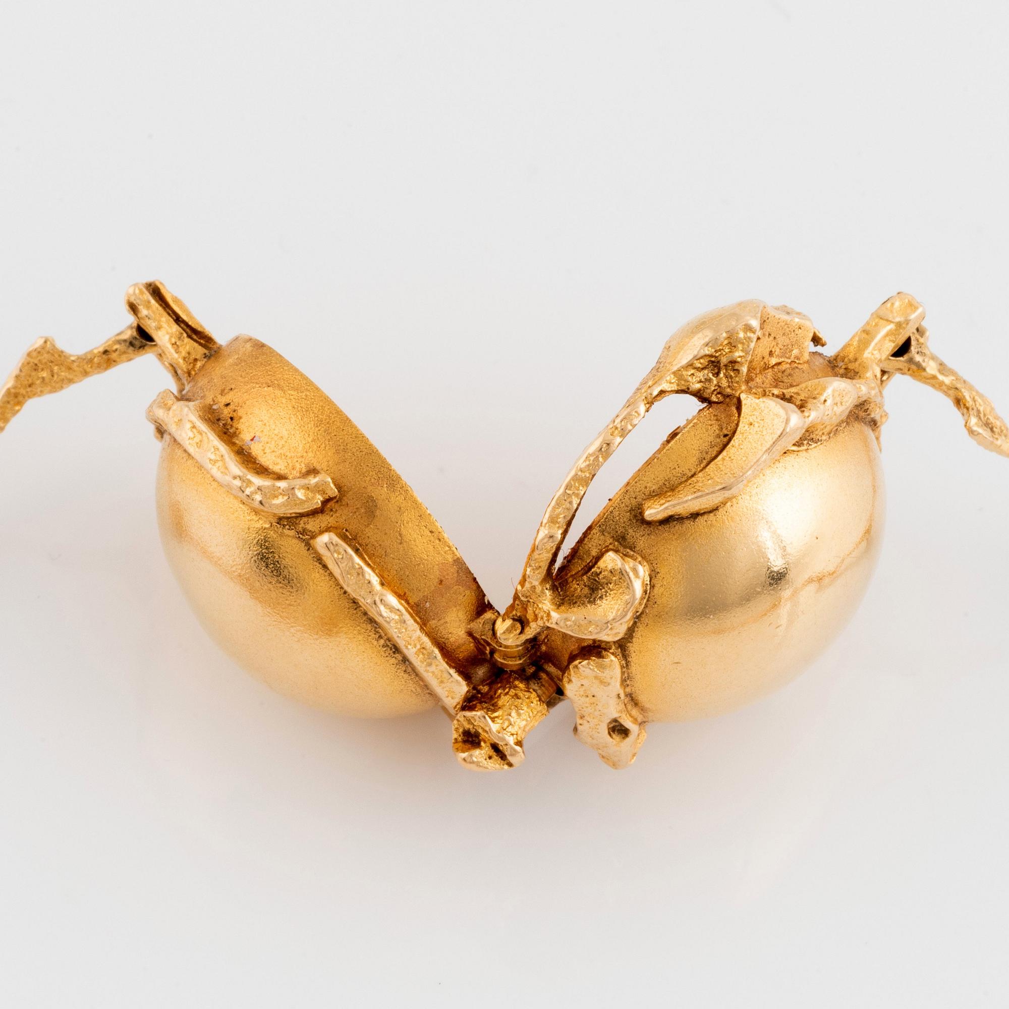 Björn Weckström, hänge/urgömma 18K guld" Sun Dial".