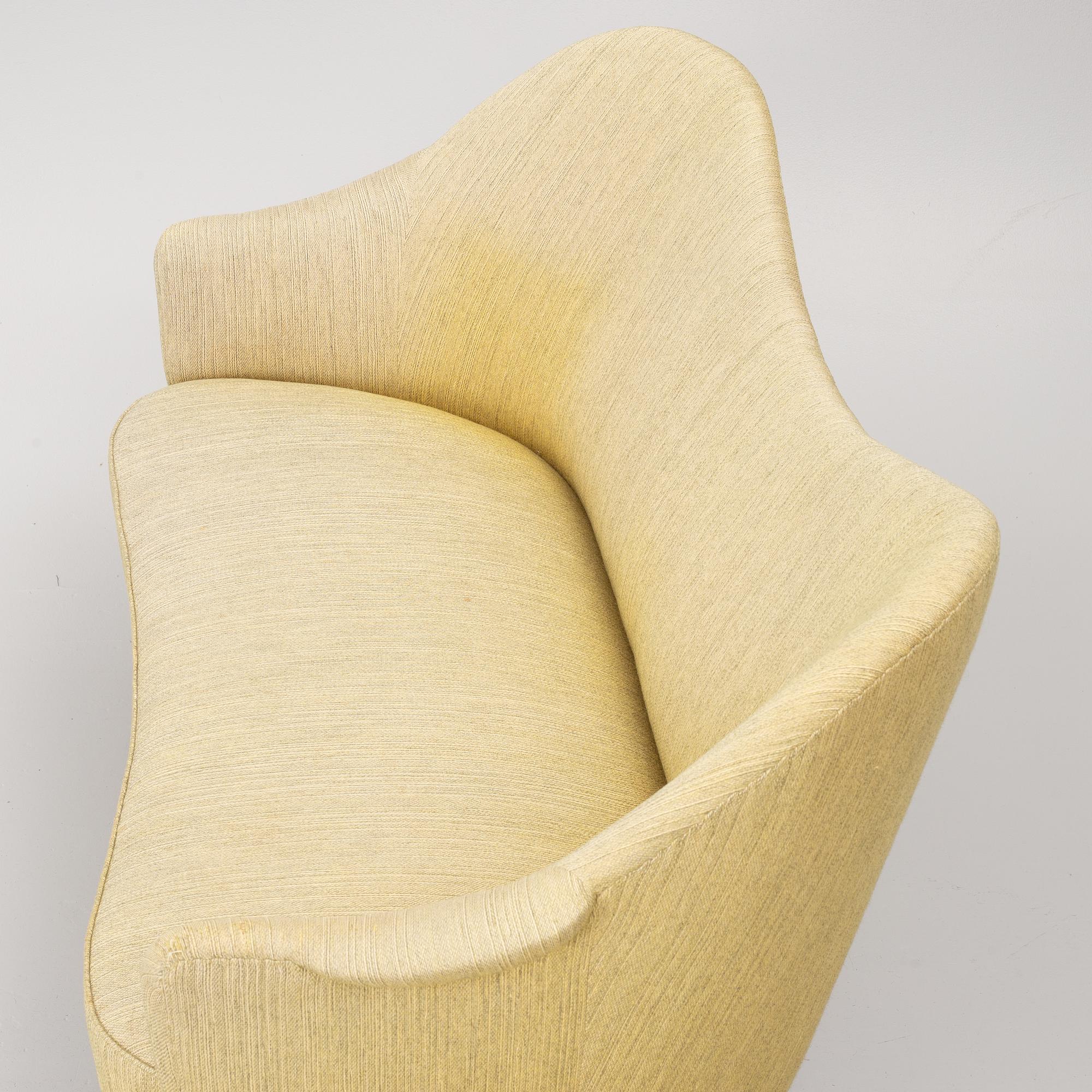 Carl Malmsten, a sofa and an armchair, 'Samspel'.