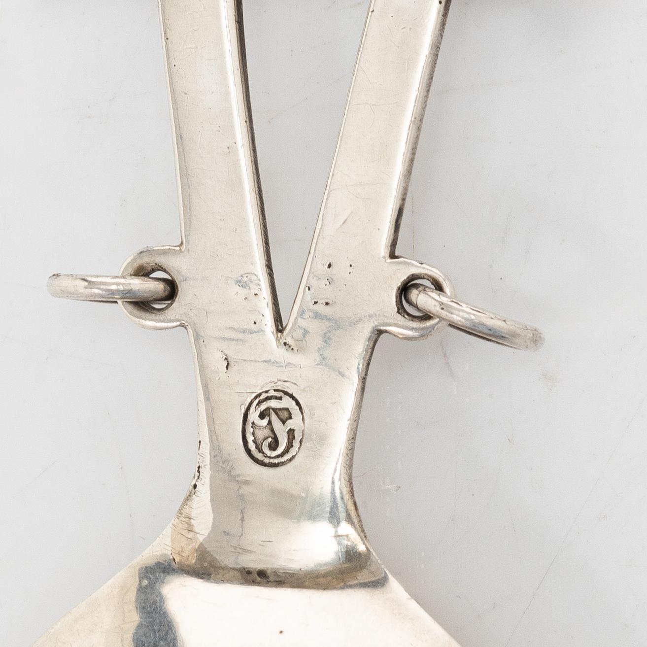 Sami spoon, silver, probably Norway, 18th/19th century.