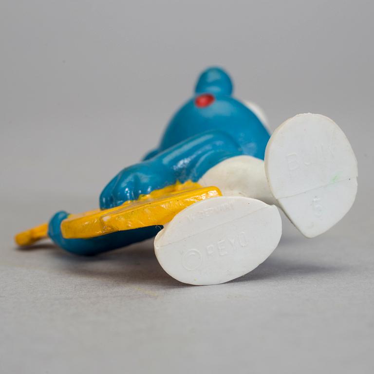PARTI SMURFAR, 65 stycken, Bully & Schleich, 1970/80-tal.