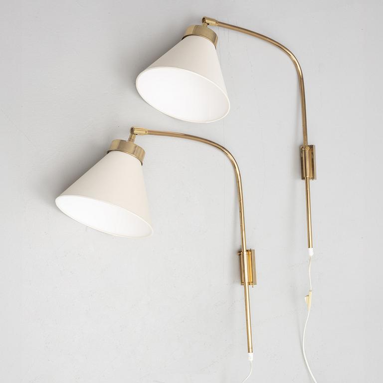 Josef Frank, a pair of model 2484 wall lamps, Firma Svenskt Tenn.