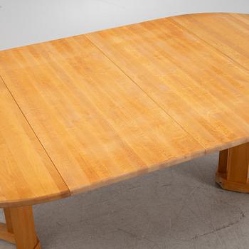 Yngve Ekström, a 'Björka' birch dining table, Stolab, late 20th century.