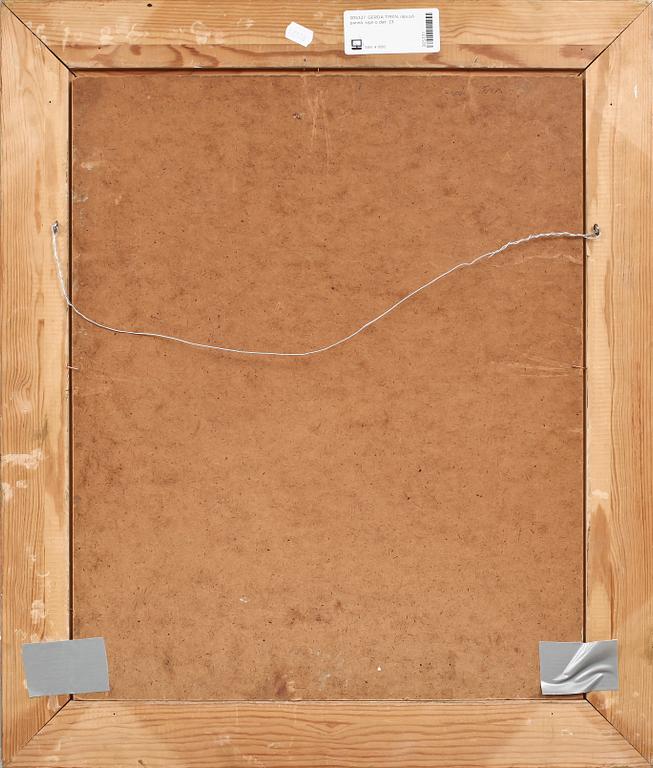 GERDA TIRÉN, olja på pannå, sign o dat- 23.