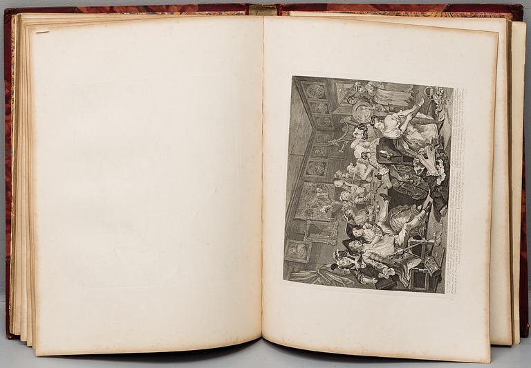 BOOK, "The Works of William Hogarth", 1822, published by Baldwin & Cradock, London.