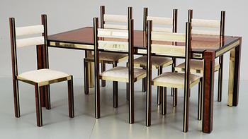 A Paolo Barracheli, 'Roman Deco' dining suite, ca 1980.