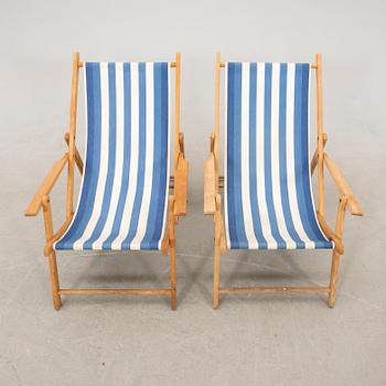 Sun loungers a pair.