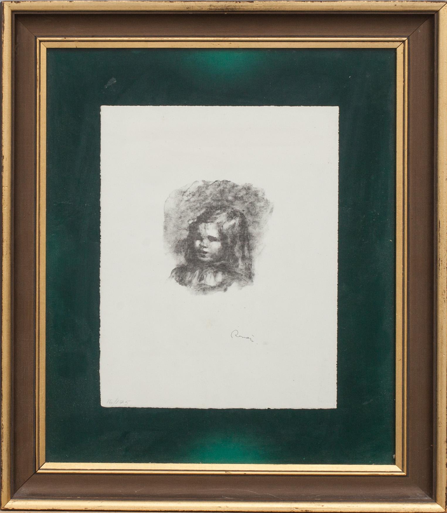 PIERRE-AUGUSTE RENOIR,litografi. Stämpelsignerad.