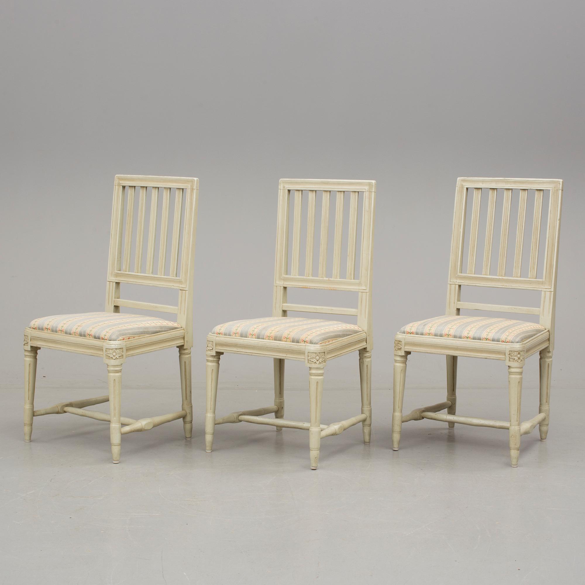STOLAR, 3 st, Sengustavianska, omkring 1800.