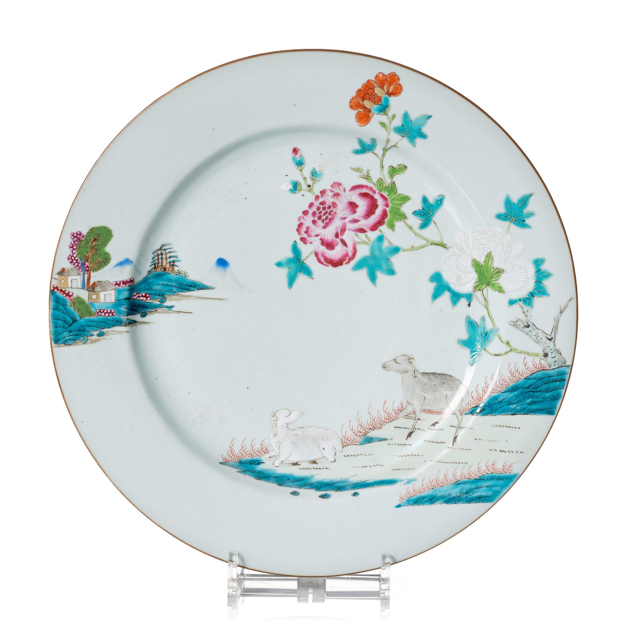 Fat, porslin. Qingdynatstin, Qianlong (1736-95).