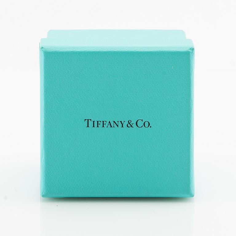 Tiffany & Co, ring, solitär, platina med briljantslipad diamant.
