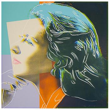 443. Andy Warhol, "Herself", from: "Three portraits of Ingrid Bergman".