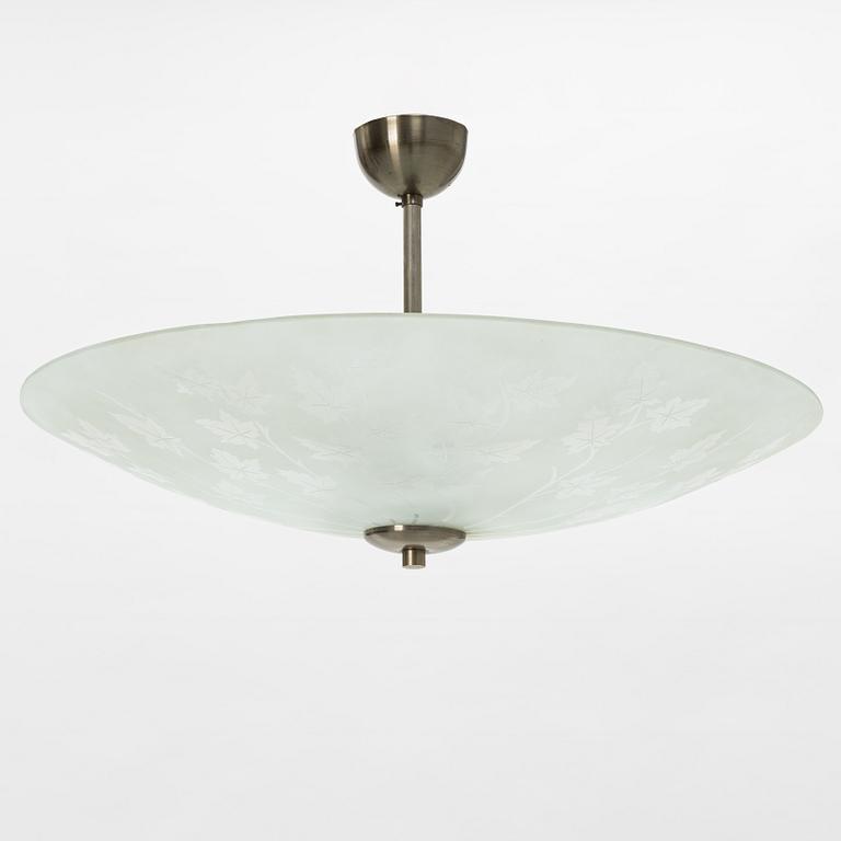 A Swedish Modern ceiling lamp, 1940's.