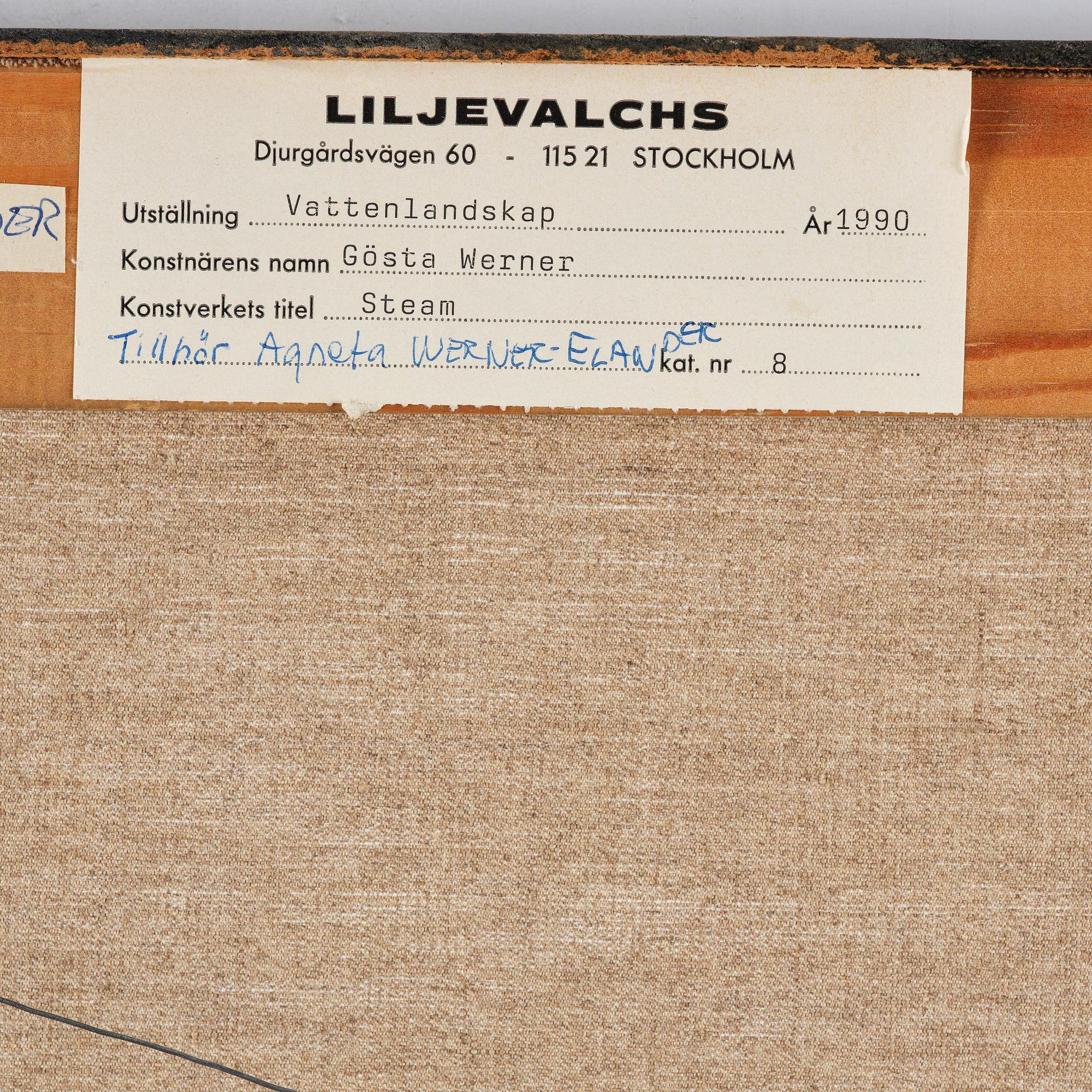 Gösta Werner, "Steam".