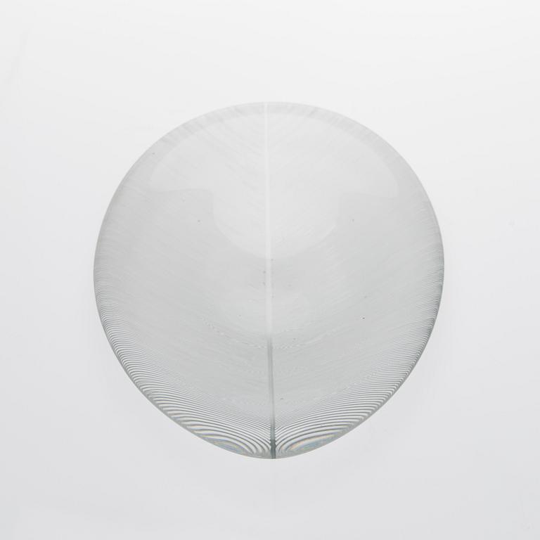 TAPIO WIRKKALA, DISH. Leaf. Signed Tapio Wirkkala, Iittala -55.