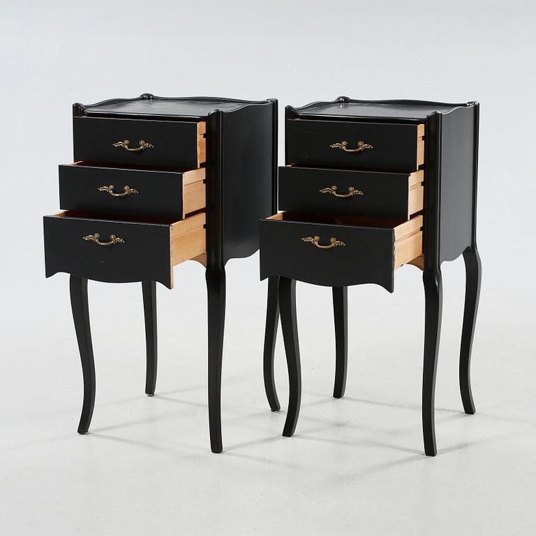 A pair of bedside tables from the second half of the 20th century.