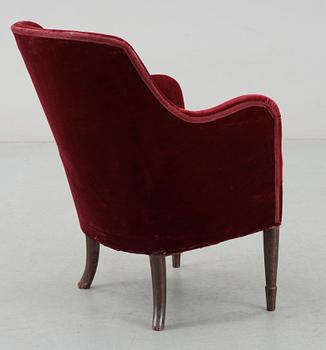 A Carl Malmsten armchair, Stockholms City Consert Hall, ca 1926.