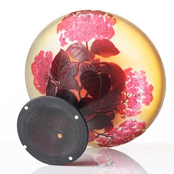 Emile Gallé, an Art Nouveau cameo glass vase, Nancy, France.