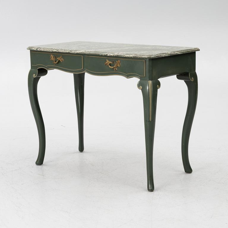 Serving table, as well as armchairs, a pair, Nordiska Kompaniet, 1928.