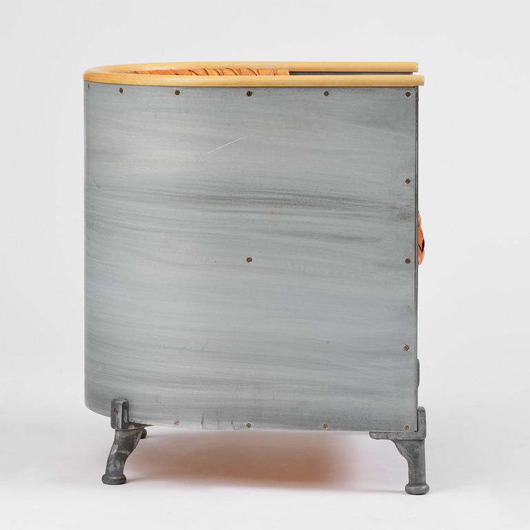 Mats Theselius, an "Aluminiumfåtölj" armchair, ed. 83/200, Källemo, Värnamo, post 1990.