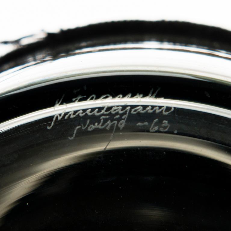 KAJ FRANCK, A decanter signed K. Franck, Nuutajärvi Notsjö -63.